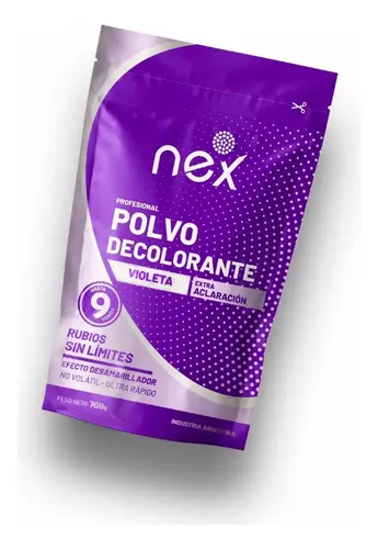 Decolorante Nex Polvo Violeta Profesional Desamarillador Cabello 700g