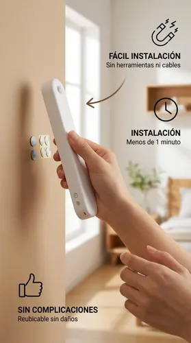 Lámpara Luz Led Magnética Recargable Usb 30 Cm
