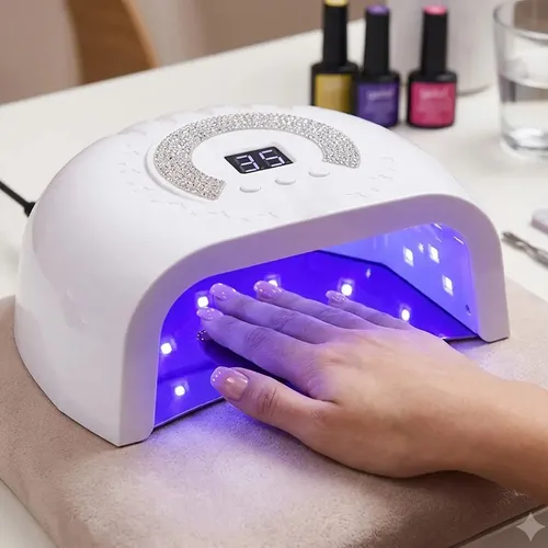 Cabina Para Uñas 88w Uv Led Sensor Automatico Xline Lu-4695 Blanco