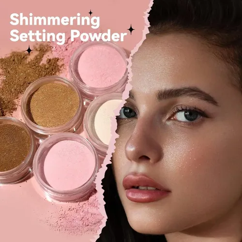 Polvo Suelto Fijador De Maquillaje Onkessy 40g Acabado Mate