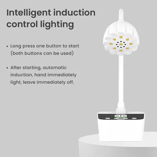 Cabina Lámpara Uñas Tipo Flor 6w Led Uv Soft Gel