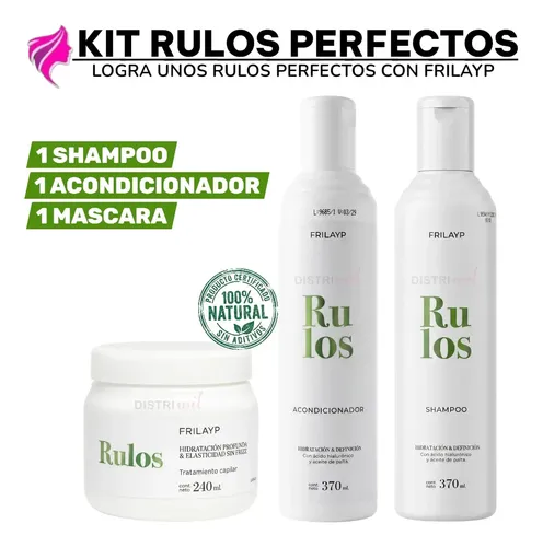 Kit Rulos Frilayp Shampoo + Acond X370ml Mascara X240ml
