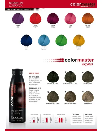 Tintura Fidelité Colormaster Profesional Tono 1 X 60gr Tono 1 Negro
