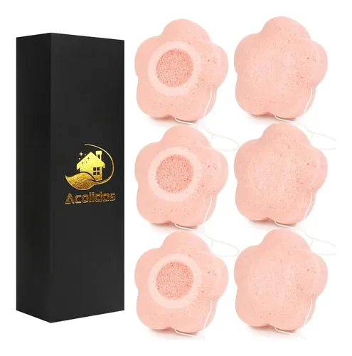 Set De 6 Esponjas Konjac Para Facial Y Cuerpo