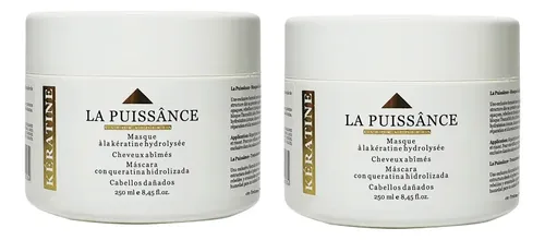 Máscara Pack 2 Con Keratina Hidrolizada 250 Ml La Puissance