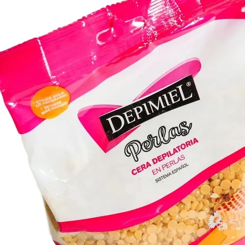 6 Unid Depimiel Cera Depilatoria Perlas Natural 800gr Miel