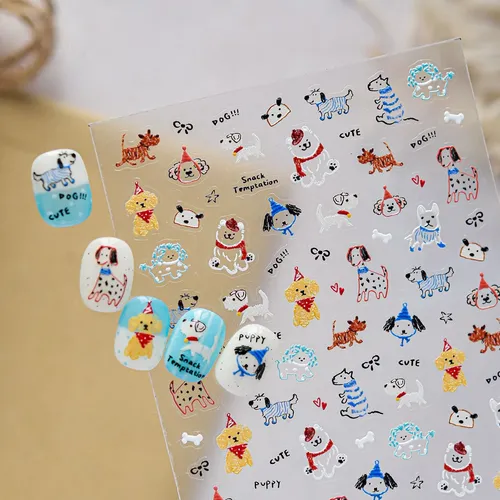 Prima Stickers 3d For Uñas Diseño Kawaii Autoadheribles