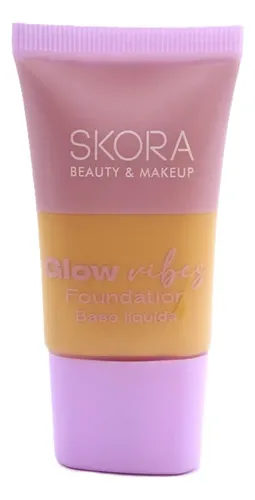 Base Maquillaje Liquida Foundation Glow Vibes De Skora 30 Ml
