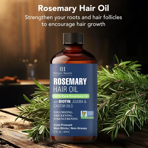 Aceite Capilar Botanic Hearth Rosemary Con Biotina, 60 Ml, P