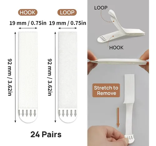 Tiras Adhesivas Para Colgar Cuadros, Resistentes, 48 Pares (