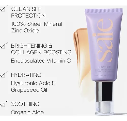 Protector Solar Hidratante Saie Visera Solar Spf 35 14.79 Ml