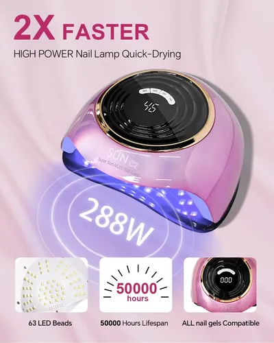 Lámpara De Uñas Led Uv, Secador De Uñas
