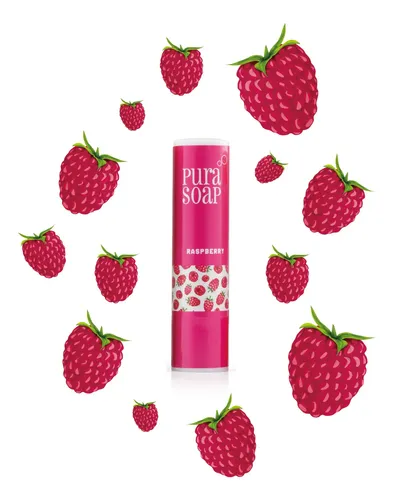 Bálsamo Labial Hidratante Raspberry Frambuesa Pura Soap