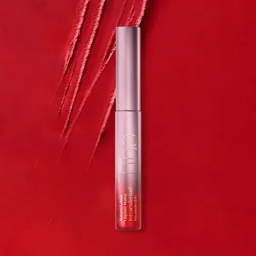 Labial Mate Intransferible Una Natura Color Vermelho 2m