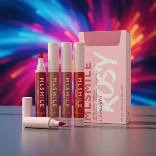 Set 4 Delineadores Labiales Mate Impermeables Fibra Tatoo
