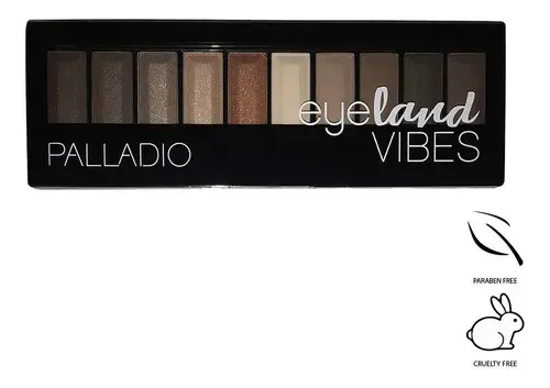 Paleta De Sombras Eyeland Vibes X10gr Palladio Color De La Sombra Sandbar