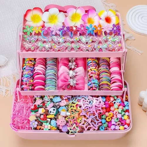 Set Accesorios Para El Pelo Infantil X546 Piezas 546 Hair Accessories (excluding Box)