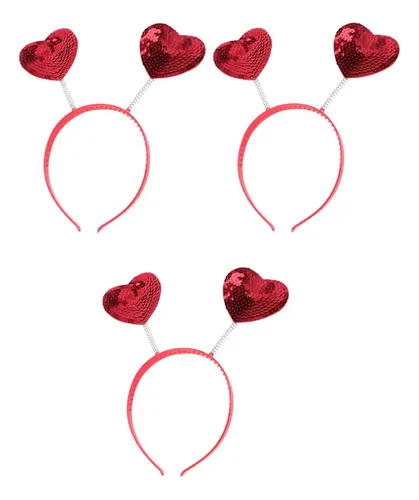Hq Disfraz Decorativo Con Forma Corazón For Fiesta Pelo,3pcs