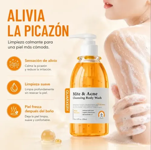 1 Jabón Líquido Corporal Antiacné 250ml Espalda