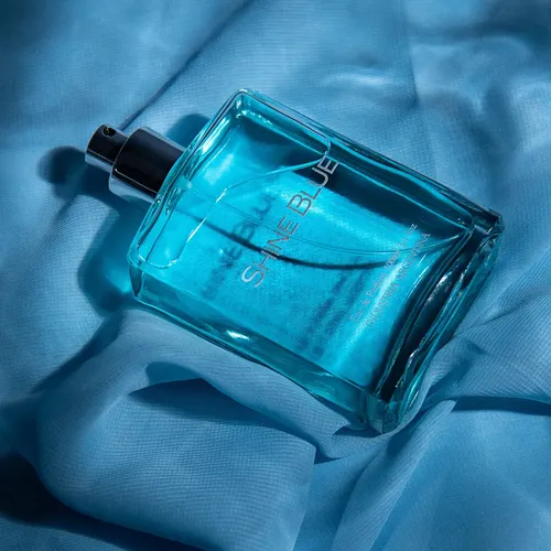 Perfume Shine Blue EDP Mujer 100ml + Crema Manos Cuerpo 250ml Town Scent
