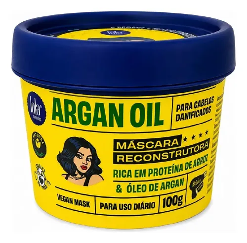 Mascara Reconstructora Argan Oil 100g Lola Cosmetics
