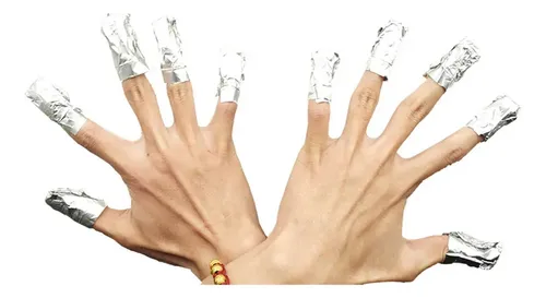 ., Mj Esmalte De Gel Sólido, Papel De Aluminio, 200 Unidades