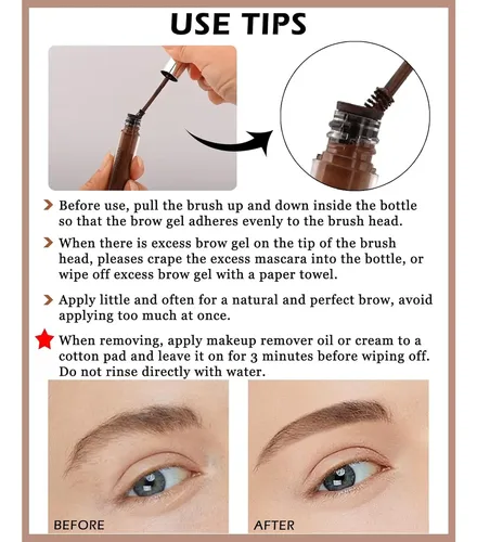 Gel Para Cejas Y Máscara Tinte Blanca 10# White