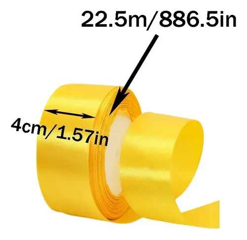 Heishe A 20 Rollos De Liston Decorativa De 4 Cm De Ancho, Av