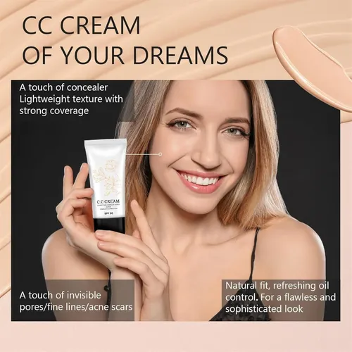 Crema Cc Coreana Con Spf 50 Para Piel Madura