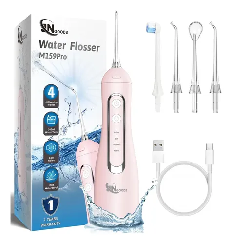 Hilo Dental Inalámbrico Jngoods, Para Dientes, Color Rosa Rosa