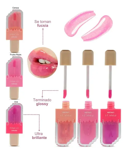 Brillo Labial Mágico Sweet Kisses – Pink 21