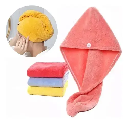 Toalla Gorro Magico Turbante Microfibra Secador Pelo Rapido