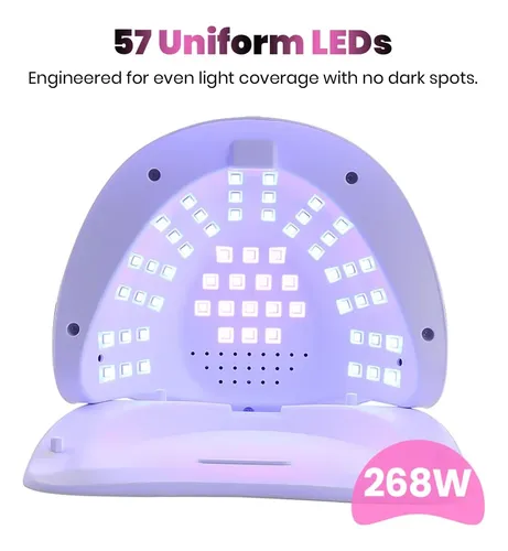 Lámpara Uv Para Uñas Gel 268w Profesional Portátil