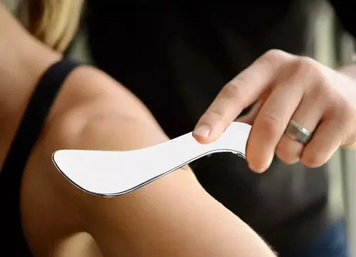 Herramienta De Masaje Gua Sha De Acero Inoxidable, 3 Unidade