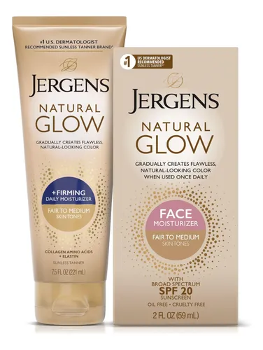 Set Jergens Natural Glow Autobronceador Facial Y Corporal