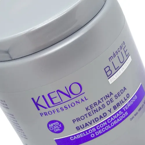 Kleno Blue Mascara Silver Intense Matizadora Rubios 1kg
