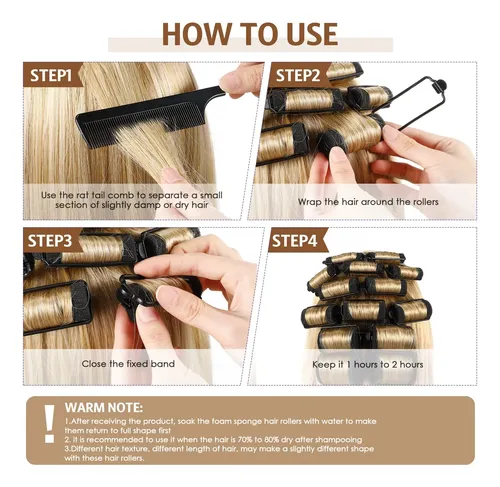 Rulos De Espuma Para Cabello Syhood 43 Uds Para Mujer