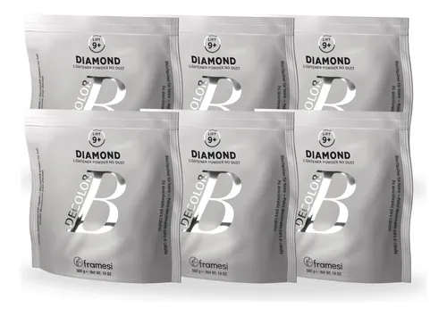 Polvo Decolorante Diamond B X6 Unidades Framesi X500gr