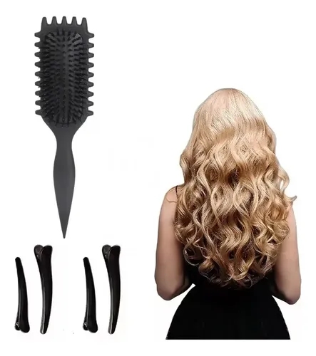 Cepillo Desenredante Para Cabello Rizado, Estilo Suave Y