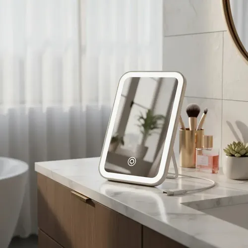 Espejo Para Maquillaje Con Luz Led Panel Touch