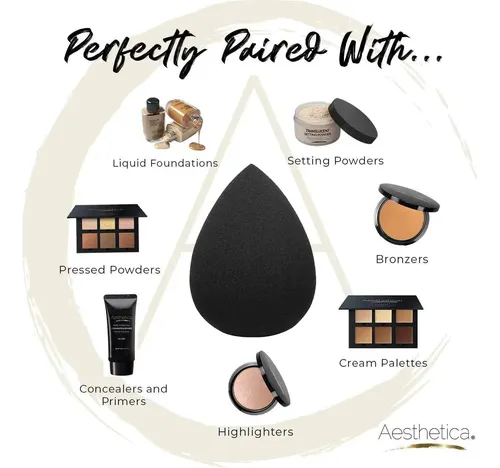 Esponja De Maquillaje Aesthetica Beauty Blender 1 Pieza