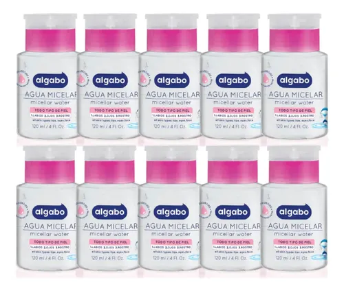 Algabo Agua Micelar X120ml X10 Unidades Combo