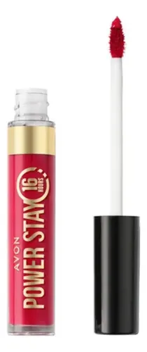 Avon Power Stay Labial Liquido Intransferible 16 Hours Acabado Mate Color Resilient Red