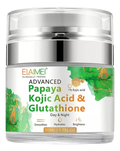 A. La Crema De Glutatión Con Ácido Kójico L Papaya Aclara