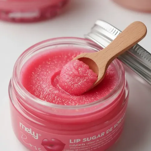 Exfoliante Labios Balsamo Labial Mely Lip Sugar Scrub Rose