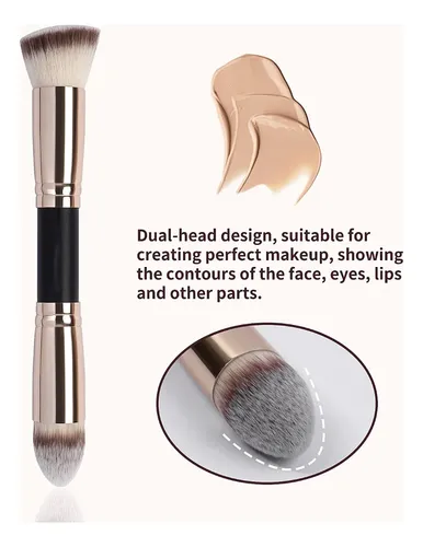 Brocha Doble Para Base Y Corrector De Maquillaje
