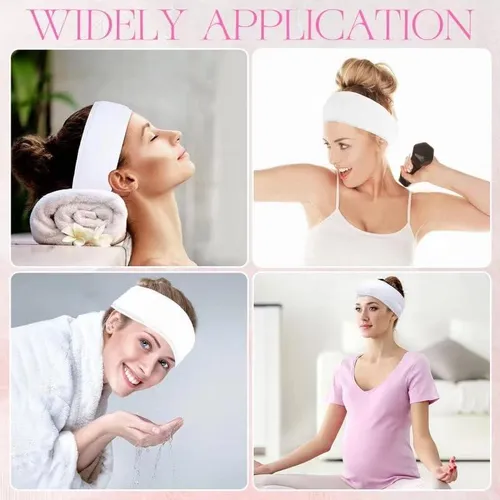 30 Bandas De Cabeza Spa Jacyuig Ajustables Para Cuidado