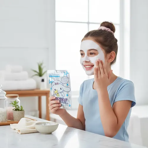 Set X2 Mascarillas Facial Hidrata Reduccion Poros Niñas Spa