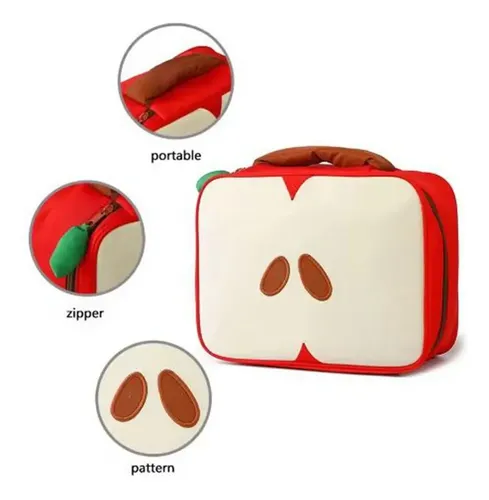 Aa. Bolsa De Maquillaje Con Estampado De Frutas, Bolsa Lkjh