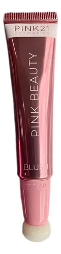 Maquillaje Rubor Liquido Cremoso Pink 21 Beauty Con Esponja Tono del maquillaje 03